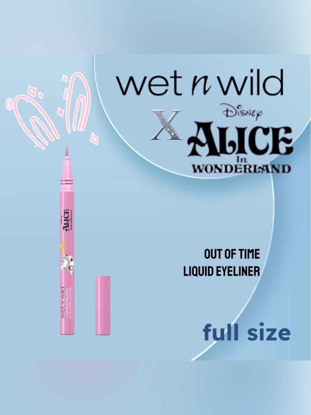 🆕BNIB WET N WILDx ALICE | LIQUID EYELINER Shimmer & Glitter - Out of time*